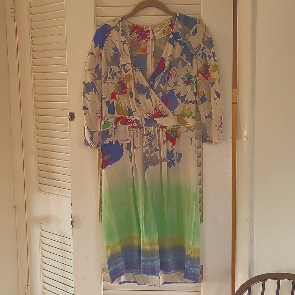 Etro silk wrap dress